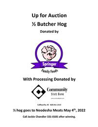 1/2 Hog AND Processing for May 